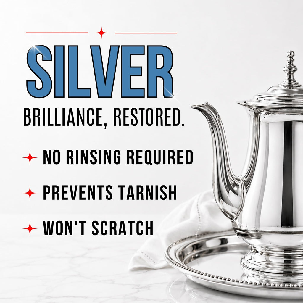 HOPE'S Silver Polish & Cleaner, Tarnish Remover for Silverware Jewelry 8oz