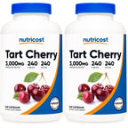 Nutricost Tart Cherry Extract 240 Vegetarian Capsules, Gluten-Free | 240 Servings per Bottle, GMO-Free