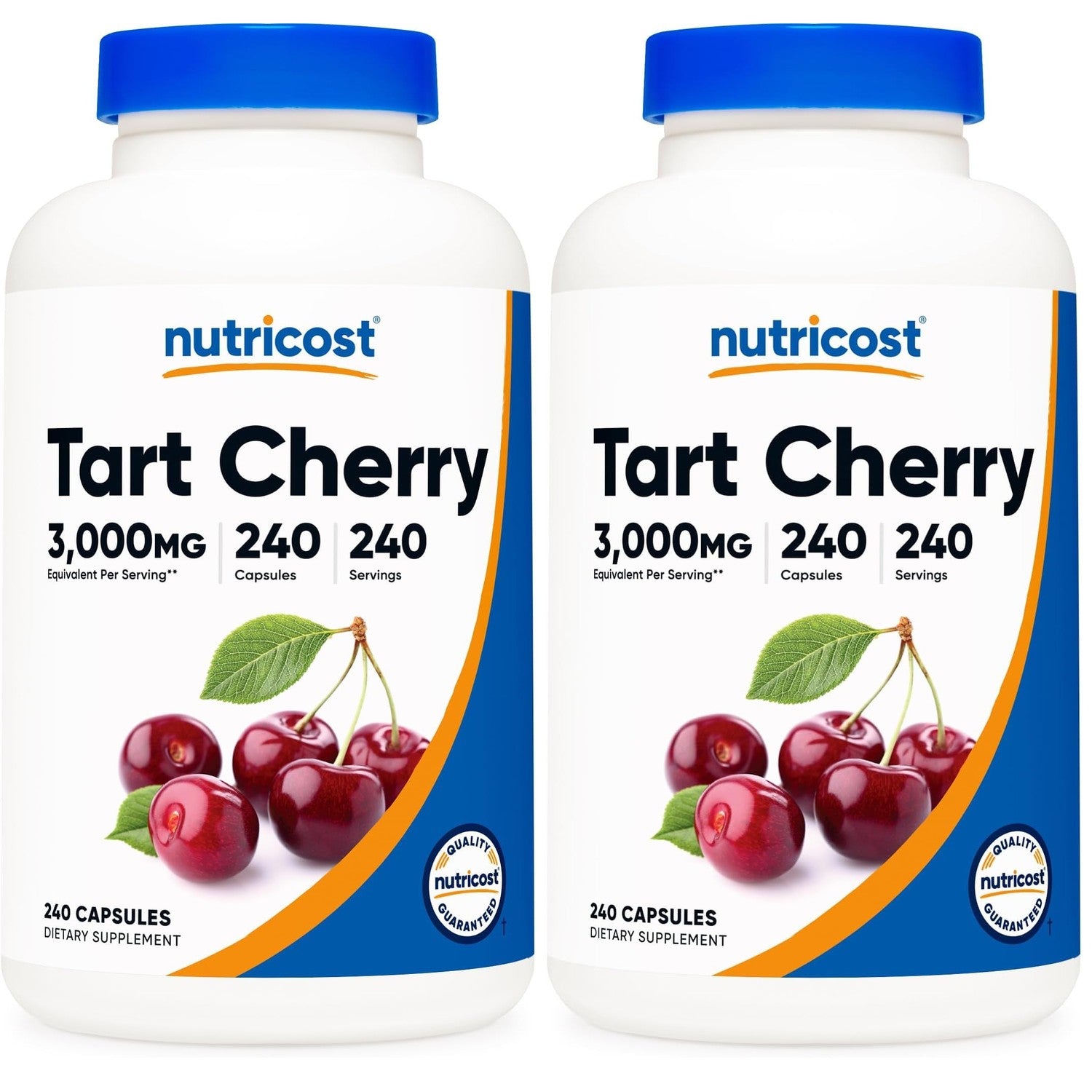 Nutricost Tart Cherry Extract 240 Vegetarian Capsules, Gluten-Free | 240 Servings per Bottle, GMO-Free