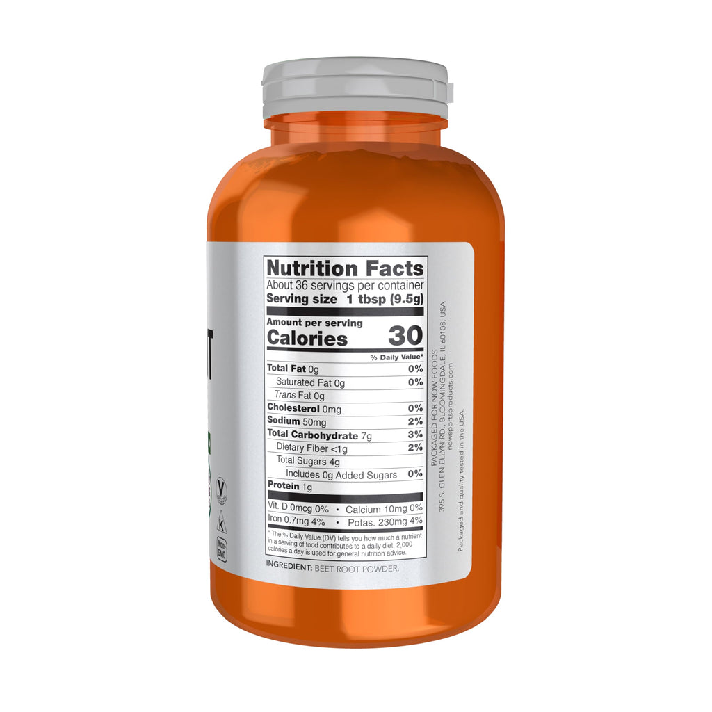 Buy now NOW Foods Sports Nutrition, Beet Root Powder, Super Food With Naturally Occurring Nitrates, 12-Ounce at indiglob india