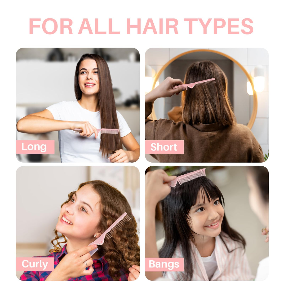 RHOS Folding Brush with Mirror ideal for all hair types. Available in India. Order online for effortless styling.