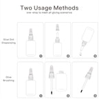 (2-in-1)20ml Nail Glue with Brush Applicator&Nozzle,Nail Tips,Press on Nail