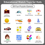 Buy now Phyulls Smart Watch for Kids, Smart Watch Toys with 39 Games Camera Video Recorder Music Alarm Calculator Calendar Flashlight Stopwatch Pedometer Gift Toys for 3-12 Years Old Boys and Girls (Black) at indiglob india