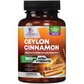 Organic Ceylon Cinnamon Capsules - Extra Strength Certified Organic Ceylon Cinnamon Supplement 1800mg Per Serving - Energy & Heart Support Antioxidant Pill for Women & Men, Bottled USA - 120 Capsules