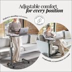 Medical king Adjustable Overbed Bedside Table Hospital Table