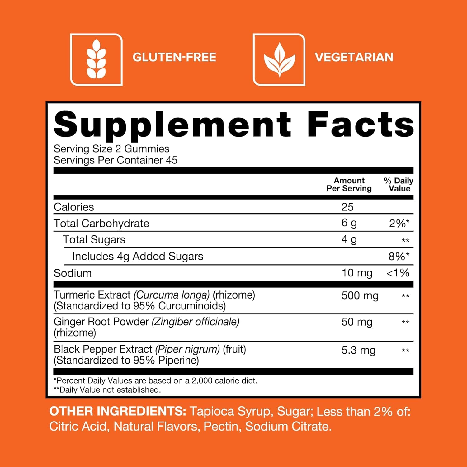 Qunol Turmeric + Black Pepper & Ginger Gummy 550mg Enhanced Absorption 90ct | Gluten Free Supplement that Supports Joint Health and a Healthy Inflammation Response, Delicious Pineapple Mango Flavor