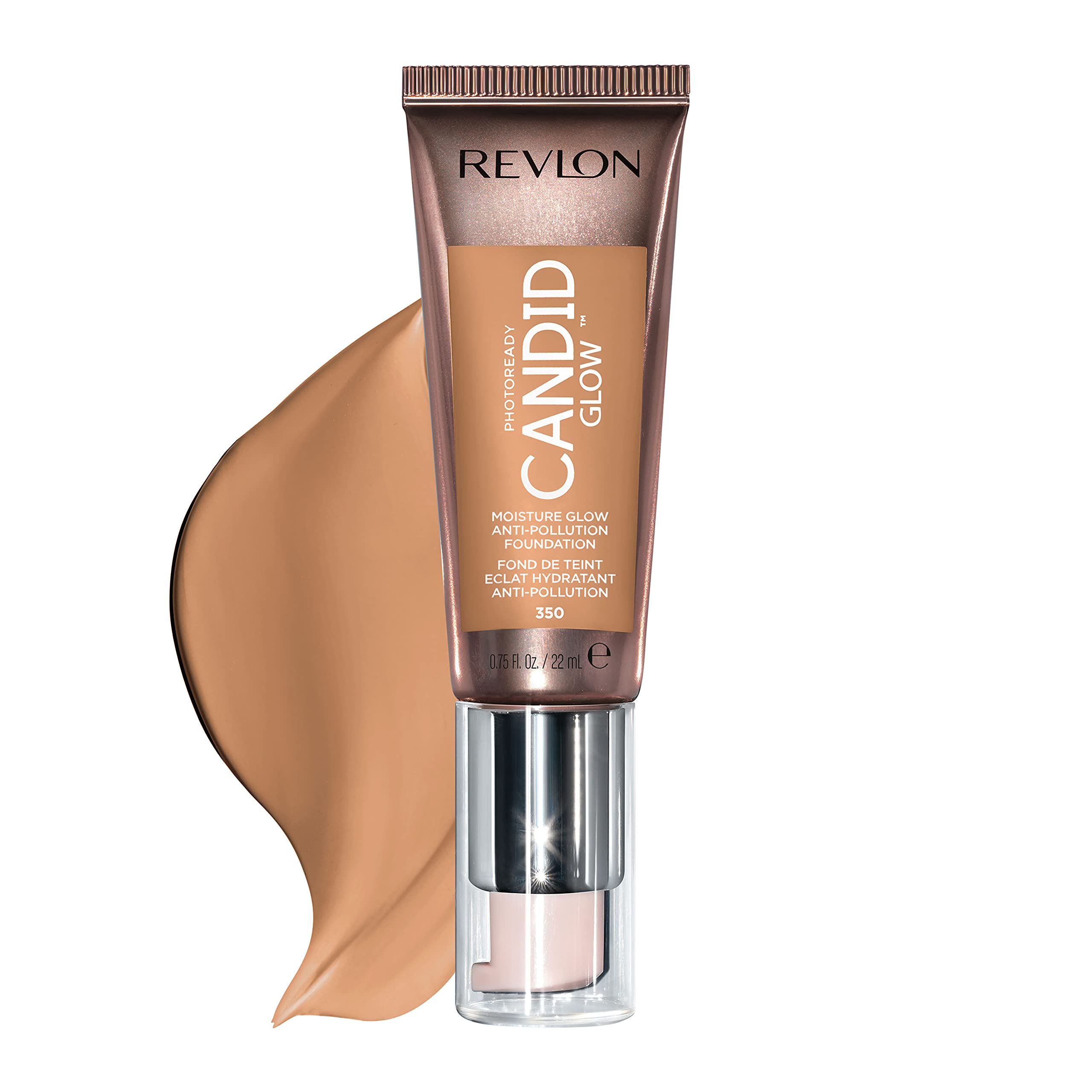 Buy now Revlon PhotoReady Candid Glow Moisture Glow Anti-Pollution Foundation with Vitamin E and Prickly Pear Oil, Anti-Blue Light Ingredients, without Parabens, Pthalates, and Fragrances, Medium Beige, 0.75 oz at indiglob india