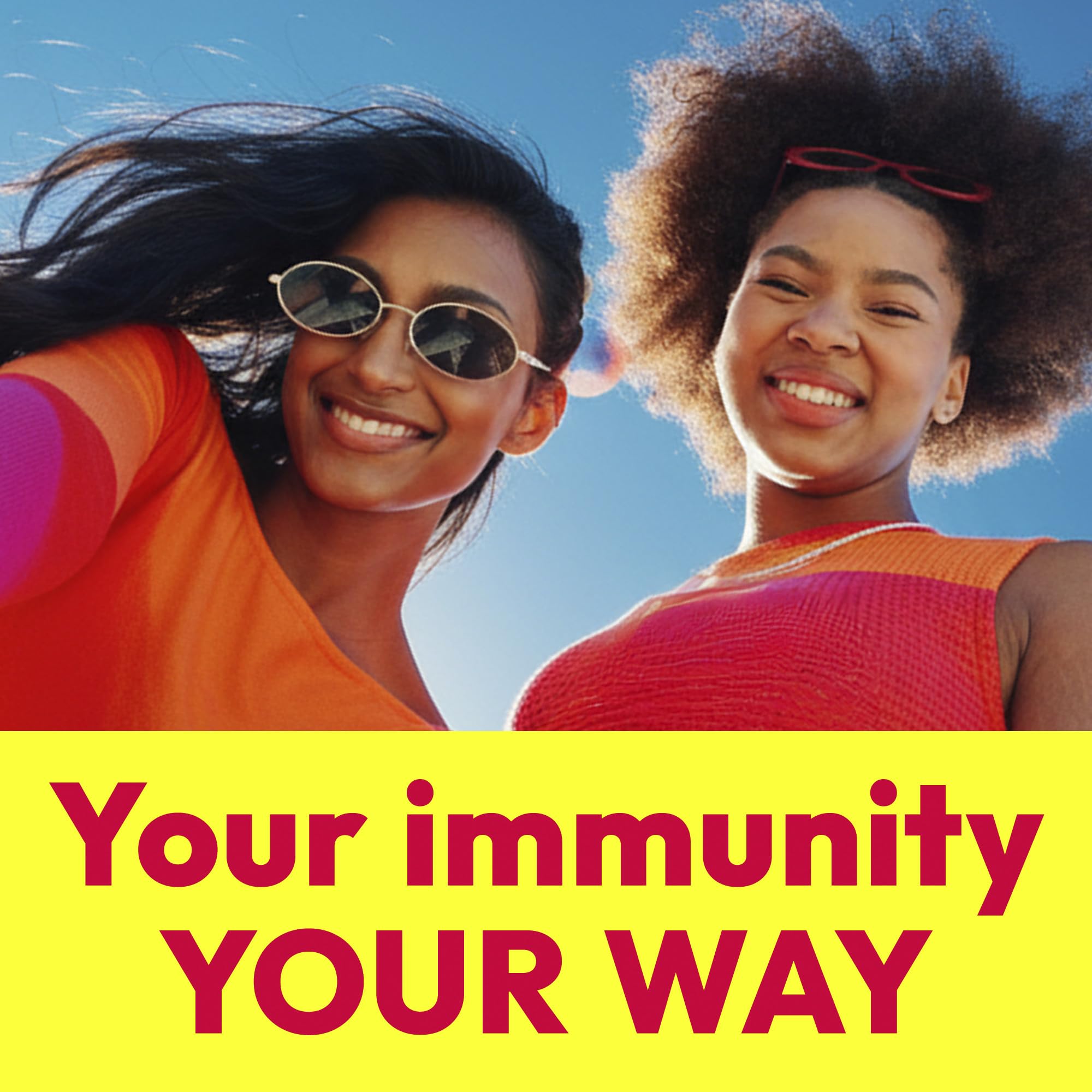 Emergen-C 1000mg Vitamin C Immune Support Powder, Super Orange, 90 ct | B Vitamins for Energy, Zinc and Manganese, Vitamin D, Electrolytes, 3 Month Supply, Natural Flavor