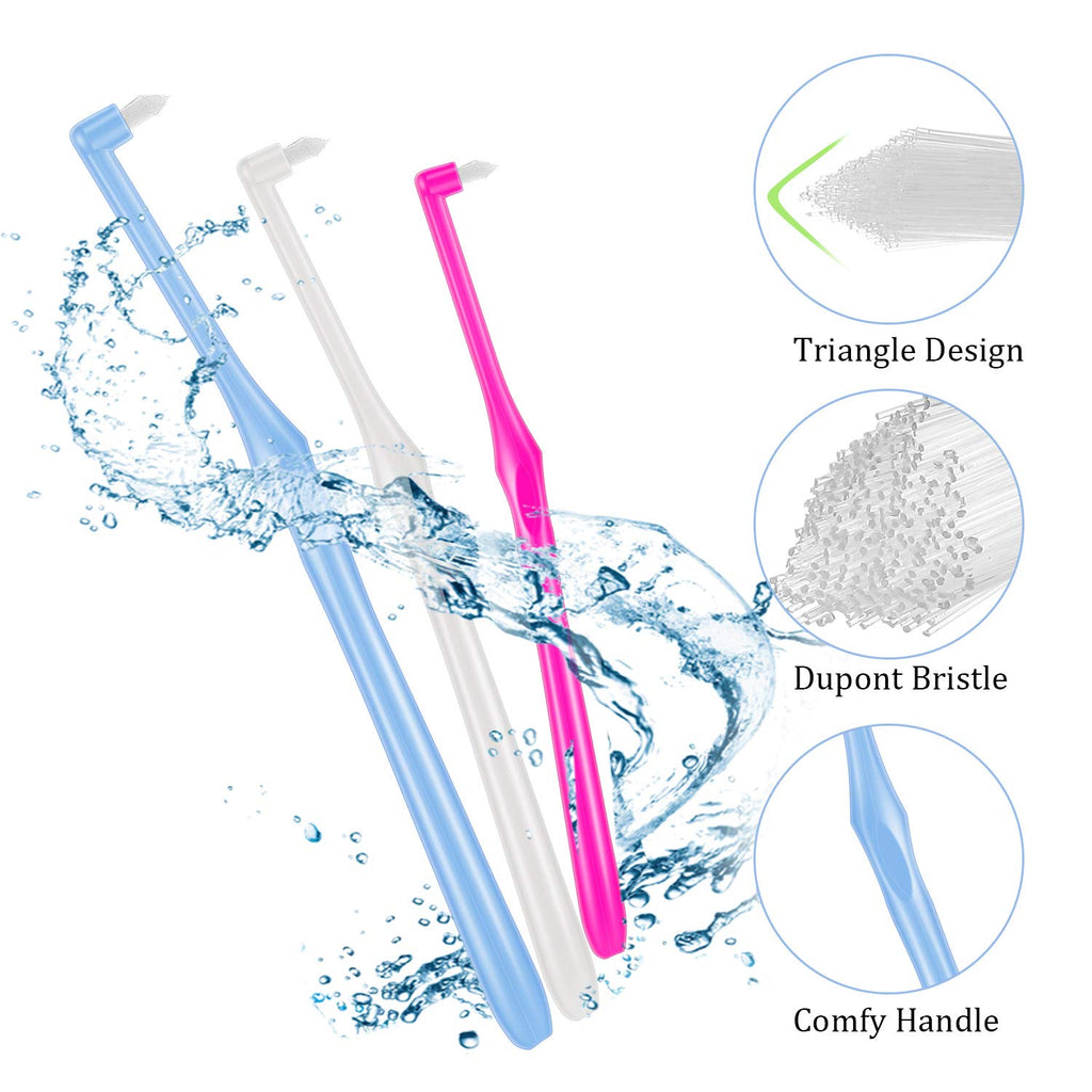 Buy now Boao 6 Pieces Tuft Toothbrush Tufted End-tuft Soft Trim Single Compact Interdental for Detail Cleaning Tapered Brush(Tapered Brush) at indiglob india