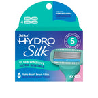 Schick Hydro Silk Sensitive Razor Blade Refills, 6 Count | 5-Blade Sensitive Skin Razors for Women | Womens Razor Refills for Sensitive Skin