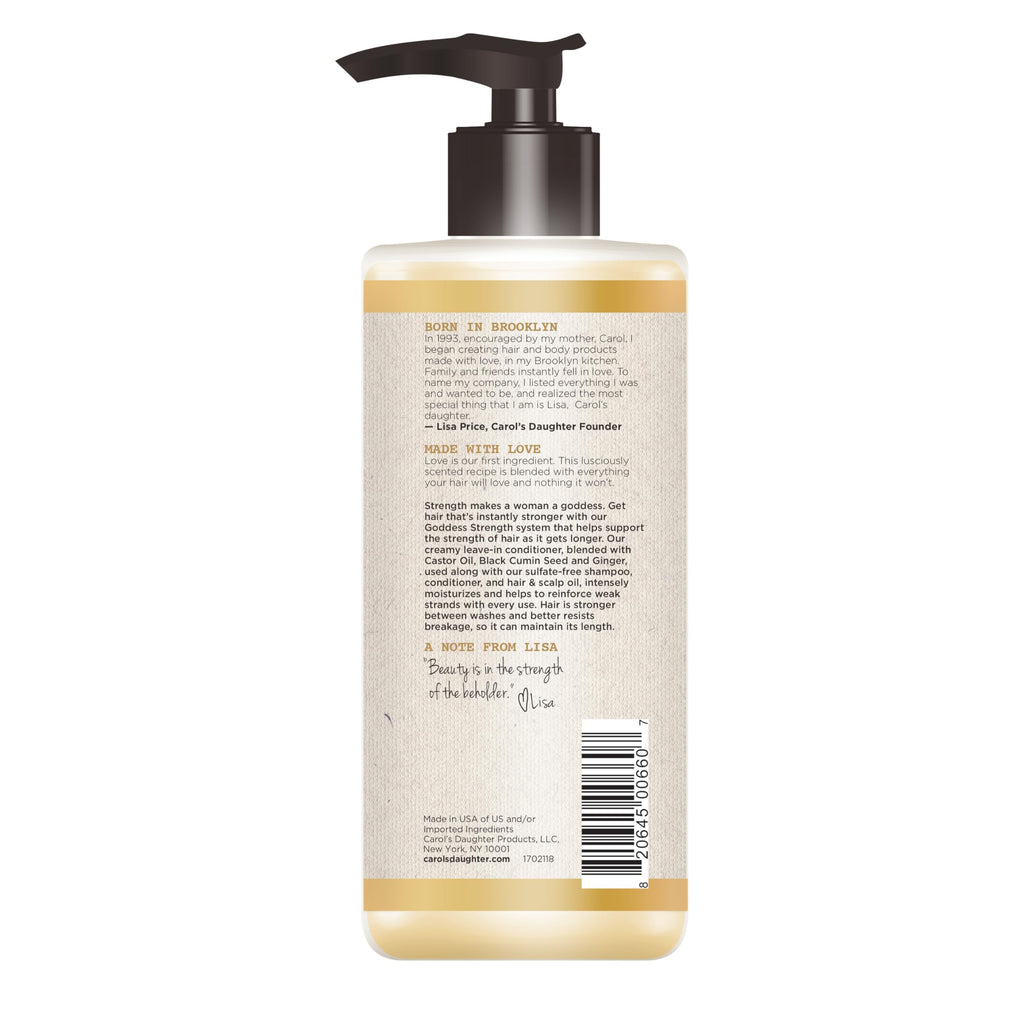 Carol's Daughter Goddess Strength Leave In Conditioner Cream, 10 Fl Oz - Strengthening and Moisturizing for Wavy, Curly Hair