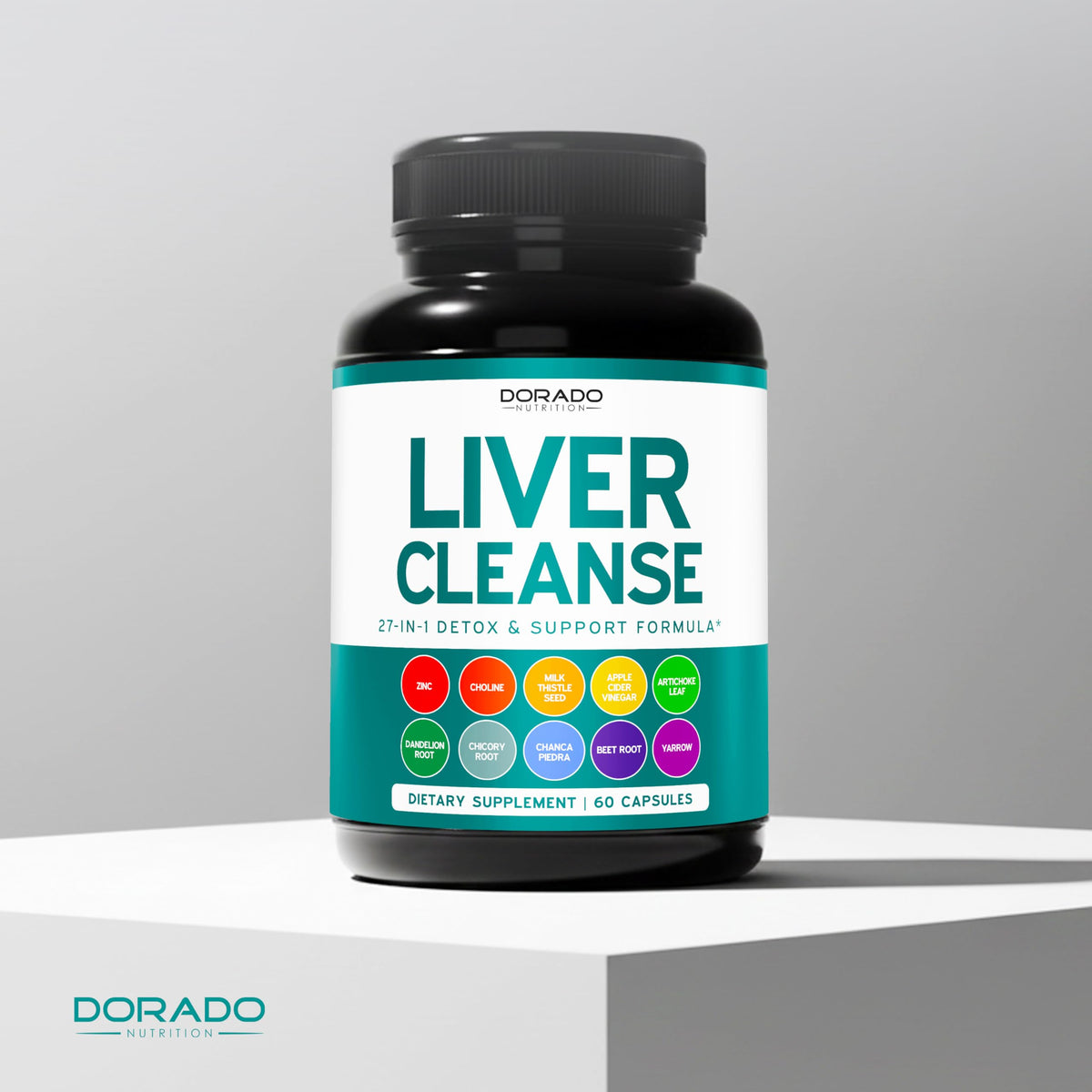 Liver Cleanse Detox & Repair 27 in 1 Formula - Milk Thistle, Dandelion Root, Turmeric, Artichoke Extract & More - Liver Detox Support Supplement - 3rd Party Tested, Vegan Safe & USA Made (60 Count)