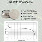 youchen 15 Pack LR44 Alkaline Button Cell Battery,AG13 1.5V Coin Batteries