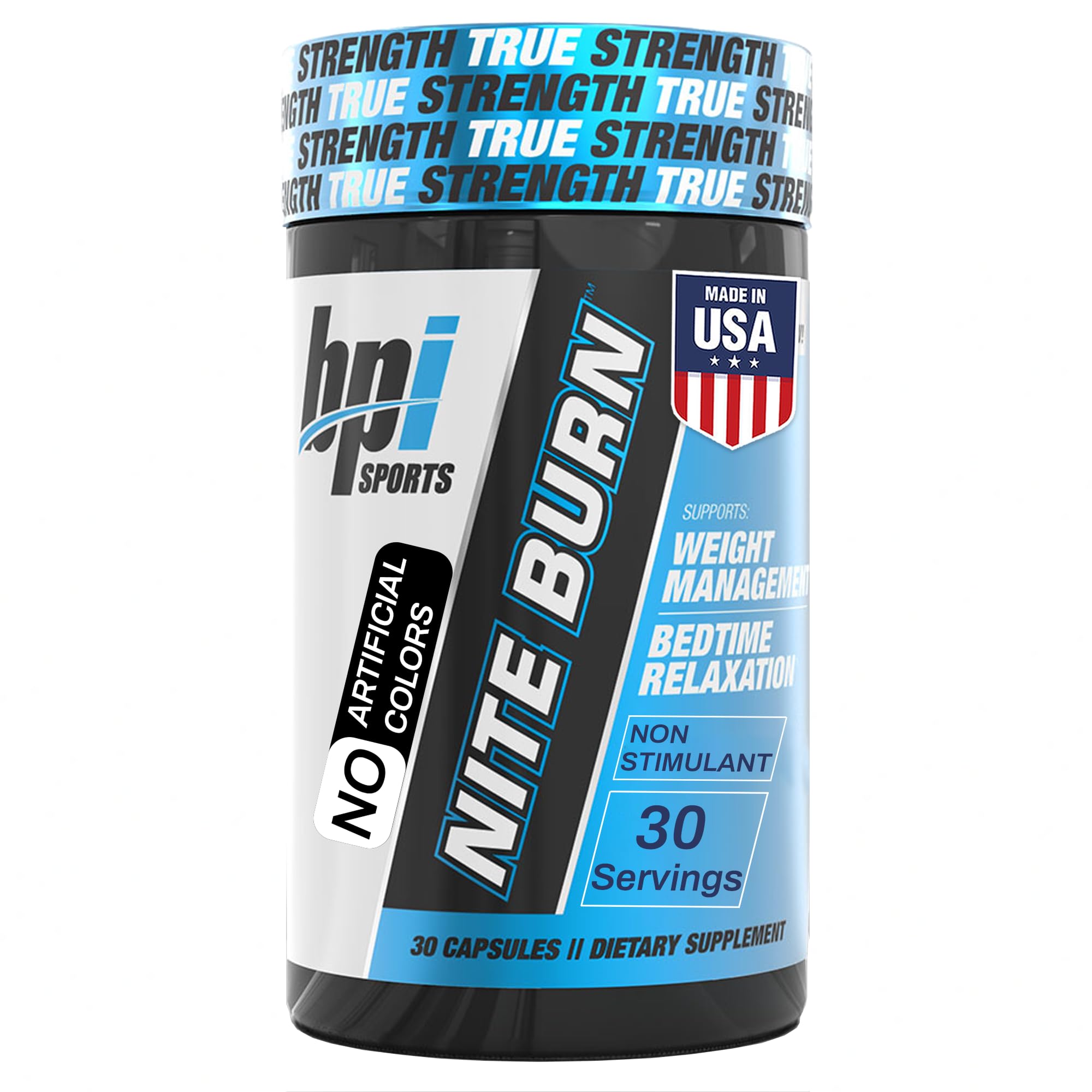 Buy now BPI Sports Nite Burn Fat Burner for Women & Men - Bed Time Fat Burner & Sleep Support â€“ Nighttime Relaxation & Metabolism Booster â€“ Keto Friendly, Weight Loss â€“ 30 Servings â€“ 640mg, Capsules at indiglob india
