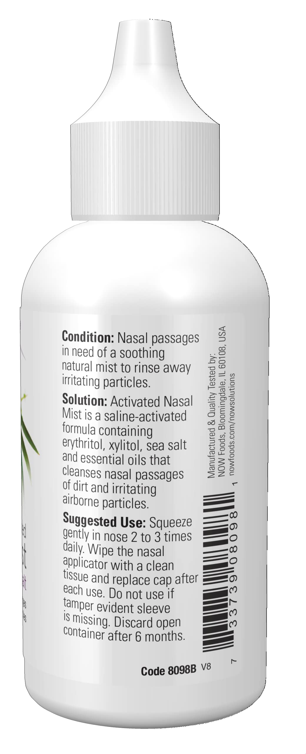 Buy now NOW Foods Solutions, Activated Nasal Mist, Soothes Nasal Passages with Erythritol and Sea Salt, 2-Ounce at indiglob india