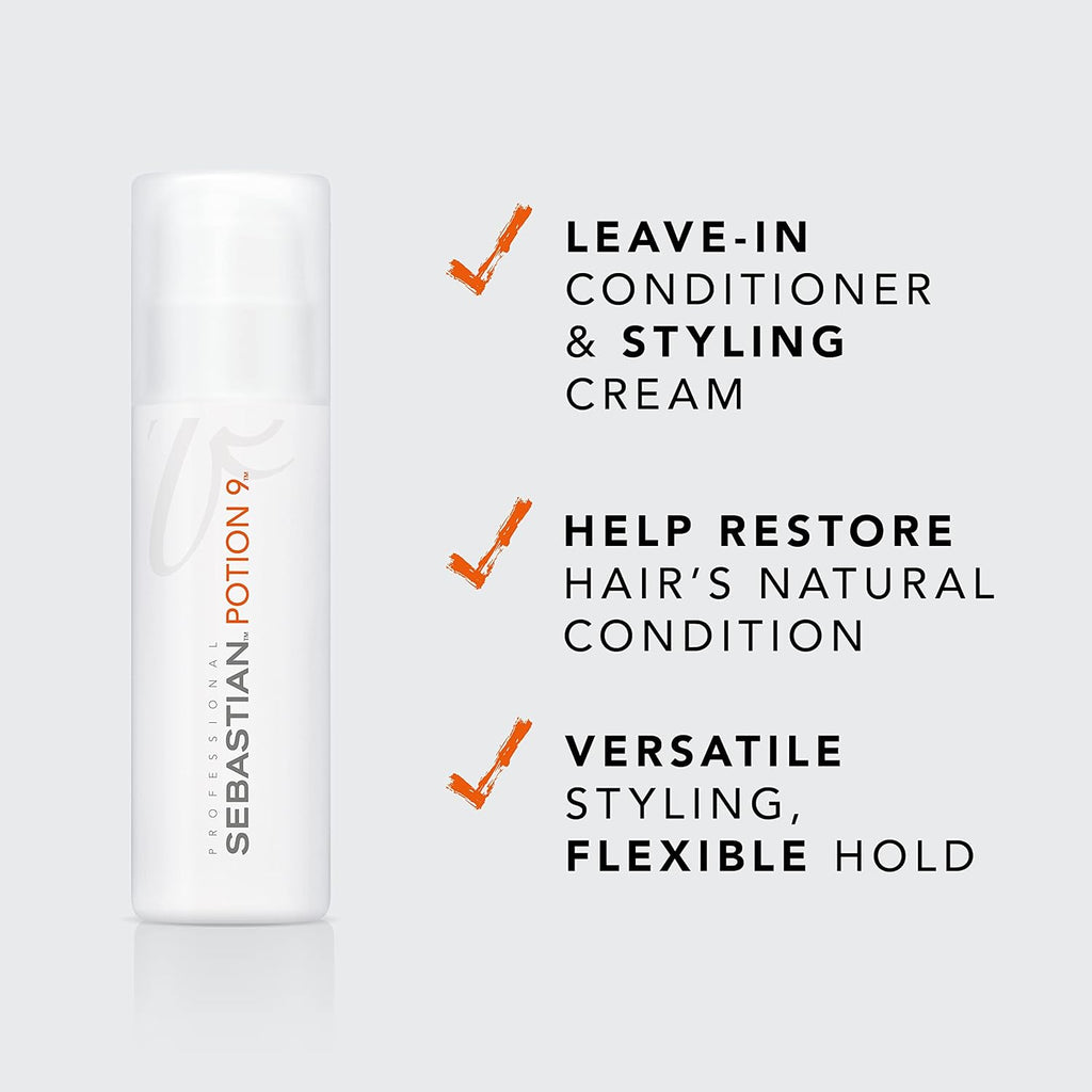 Buy now Sebastian Professional Potion 9 Wearable Hair Styling Treatment | Leave-in Conditioner & Versatile Styling Cream with Flexible Hold | Botanical Extracts, Jojoba Oil, Vitamin C & E at indiglob india