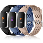 Buy now Maledan Compatible with Fitbit Charge 5/ Fitbit Charge 6 Bands Women Men, Breathable Sport Band Soft Waterproof Replacement Wristbands Strap for Fitbit Charge 5/ Charge 6 Advanced Fitness Tracker at indiglob india