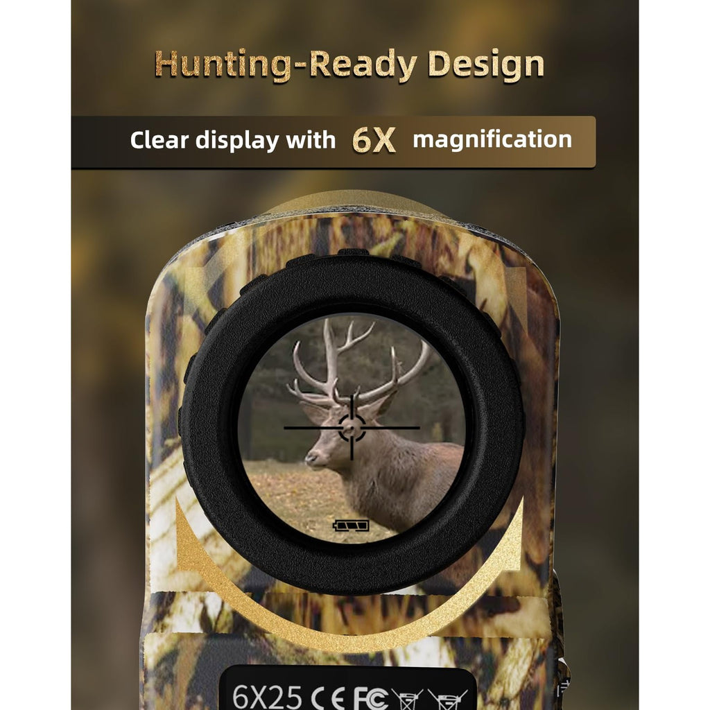 AOFAR HX-700N Hunting Range Finder 700 Yards Waterproof Archery Rangefinder for Bow Hunting with Range and Speed Mode, Free Battery, Carrying Case