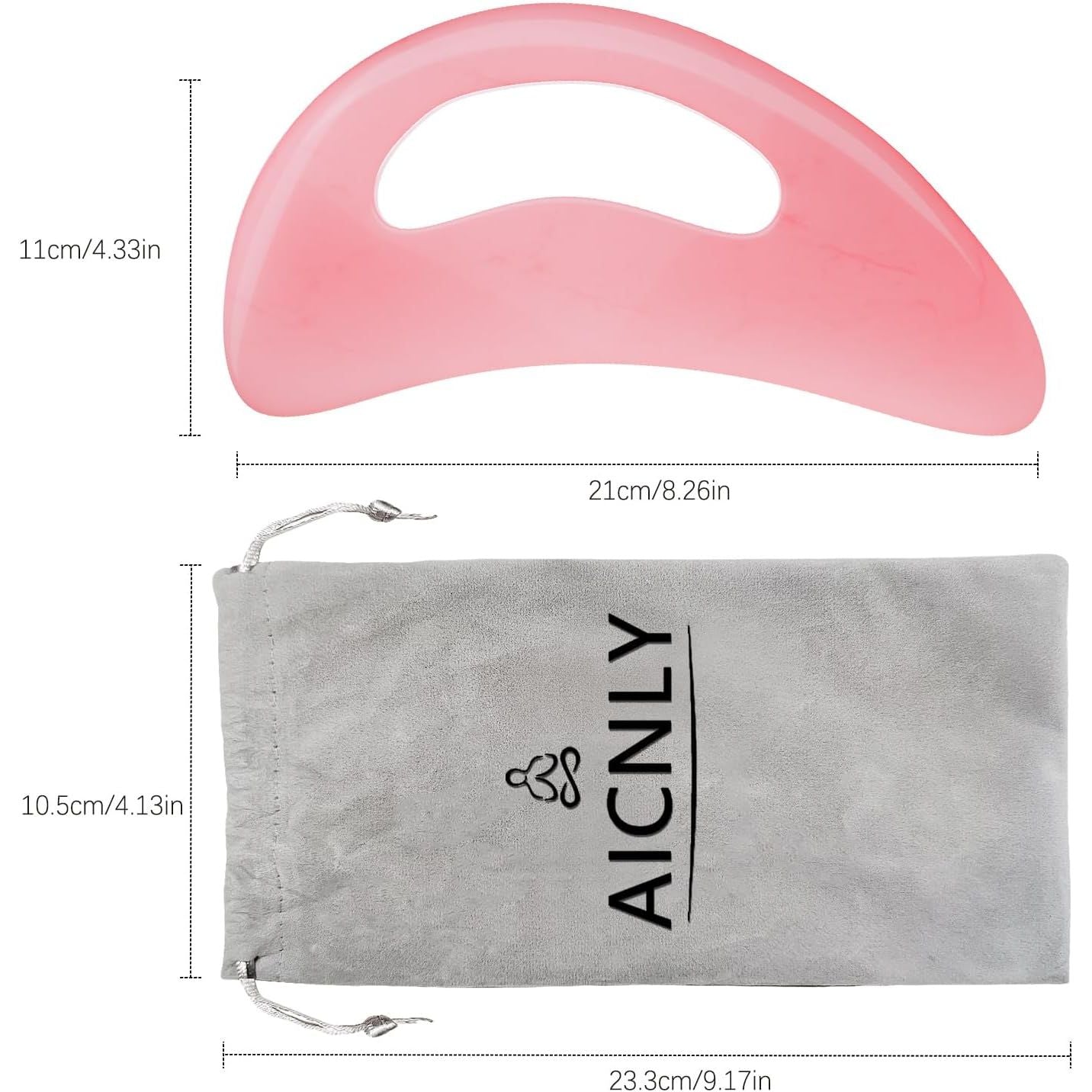 Buy now AICNLY Large Gua Sha Massage Tool, Lymphatic Drainage Massager, Muscle Scraping Massage Tools, Body Sculpting Anti Cellulite Tools for Man and Women (Pink) at indiglob india