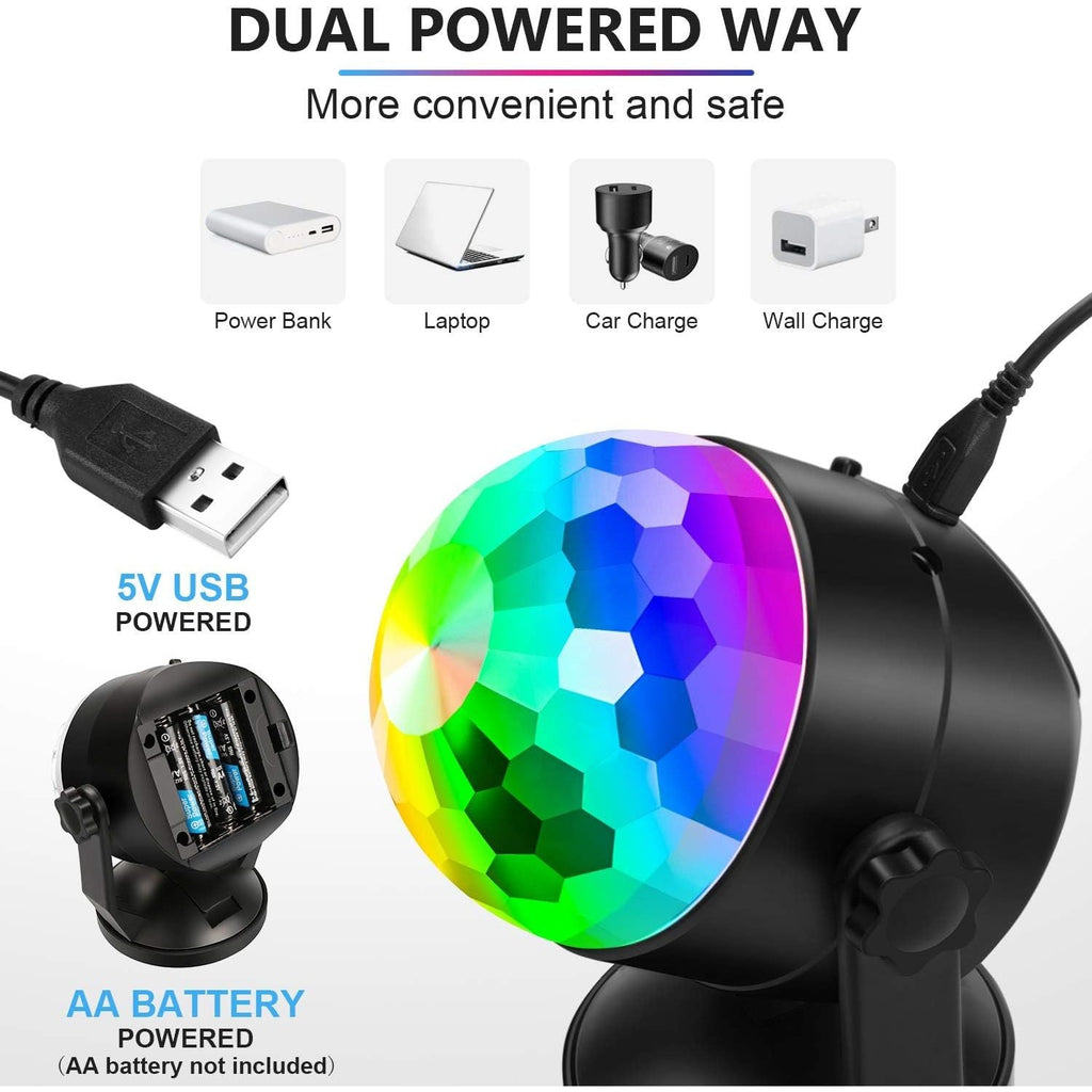 Buy now Luditek Disco Ball Party Lights Sound Activated Battery Powered Portable Karaoke Dancing Strobe Lights for Indoor Outdoor Christmas Halloween Party Decorations Supplies for Car Home at indiglob india
