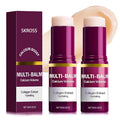 2 Pcs Calcium Multi Balm, Calcium Volume Multi Balm – Korean Collagen Moisturizing Stick for Anti-Aging, Hydrating & Firming Treatment with Vitamin E – Suitable for Eyes, Face, Neck, All Skin Types