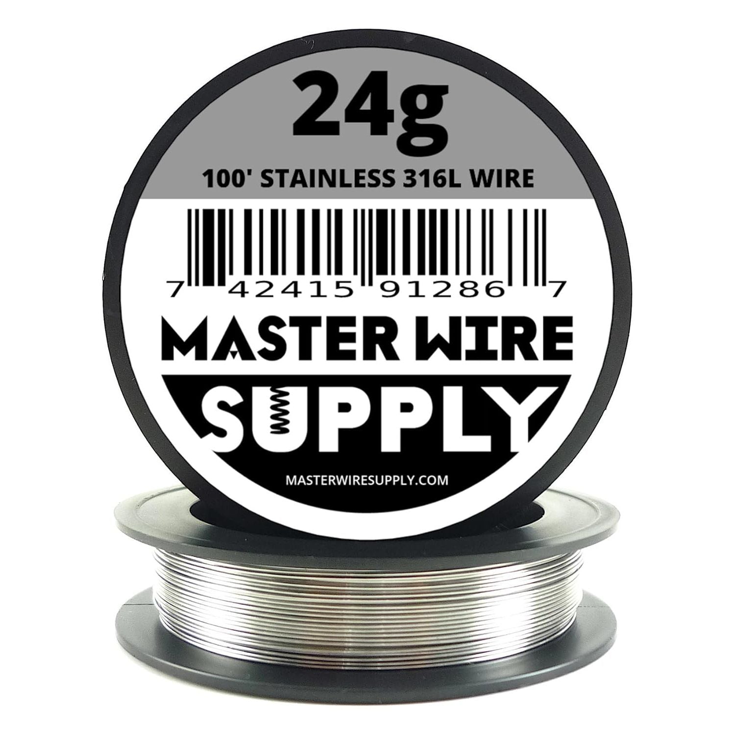 Buy now Stainless Steel 316L - 100' - 24 Gauge Wire - 100ft - 0.51mm - 0.02in - Made in USA - Master Wire Supply Default at indiglob india