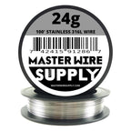 Buy now Stainless Steel 316L - 100' - 24 Gauge Wire - 100ft - 0.51mm - 0.02in - Made in USA - Master Wire Supply Default at indiglob india