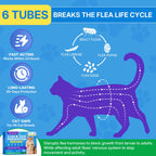 Flea and Tick Prevention for Large Cat, Fleas and Ticks Treatment for Cats