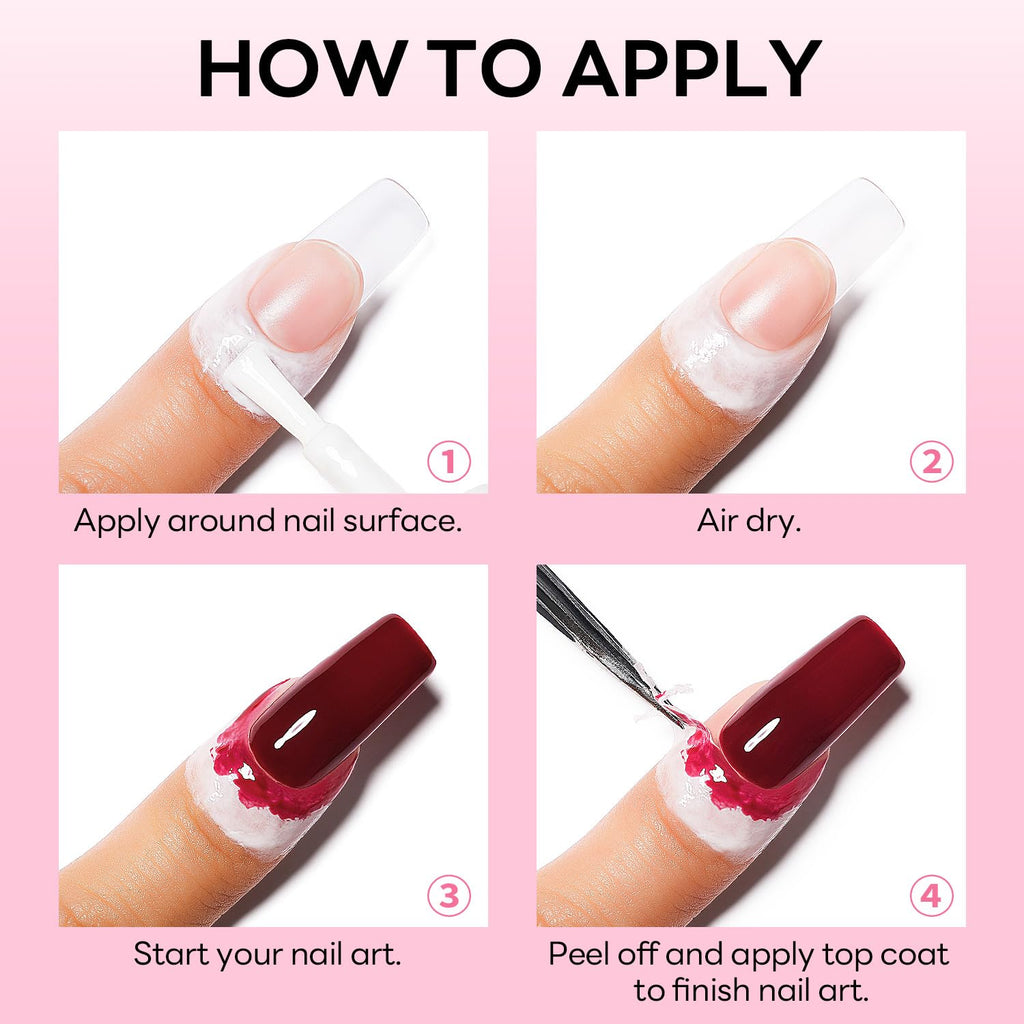 Buy now AIMEILI Latex Tape Skin Protector for Nail Art 15ml, Peel off Cuticle Guard for Stamping Nail Polish Barrier Manicure Cuticle for Women at indiglob india