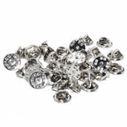 Lock Pin Backs for Lapel Pins, 50 Pack
