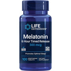 Buy now Life Extension Melatonin 6 Hour Timed Release, 300 mcg, Extended-Release Formula for Gentle Sleep Support, Healthy circadian Rhythms, Cellular Defense, Gluten-Free, Non-GMO, Vegetarian, 100 Tablets Default at indiglob india