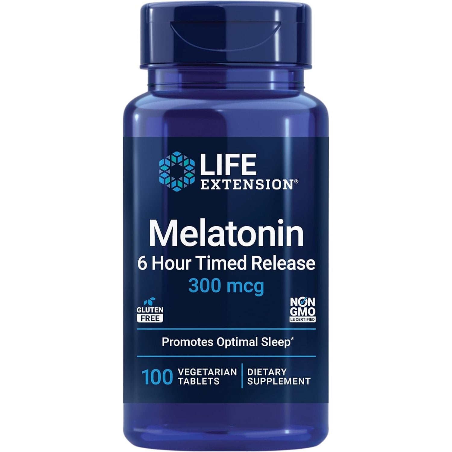 Buy now Life Extension Melatonin 6 Hour Timed Release, 300 mcg, Extended-Release Formula for Gentle Sleep Support, Healthy circadian Rhythms, Cellular Defense, Gluten-Free, Non-GMO, Vegetarian, 100 Tablets Default at indiglob india