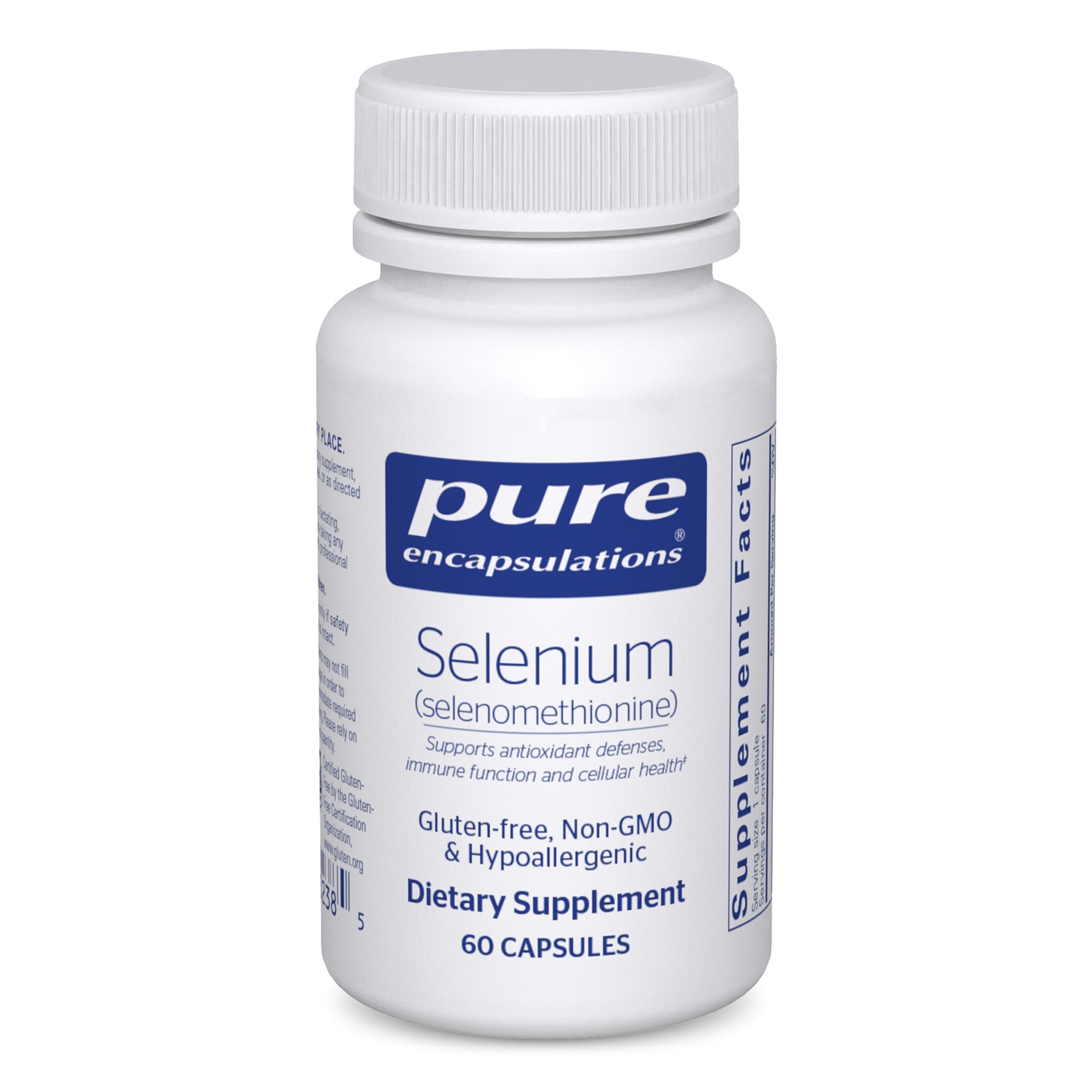 Pure Encapsulations Selenium, 200 mcg | For Healthy Cellular Function, Immune System and Antioxidant Defenses*, Mineral Supplement, Vegan and Gluten-Free