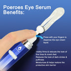 Eye Serum with 8% Caffeine & 8% Retinol Under Eye Cream 0.5 Fl Oz | Hyaluronic Acid Niacinamide & Peptides 360° Cooling Roller for Dark Circles Puffiness Fine Lines & Wrinkles,
