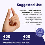 Micro Ingredients Melatonin 20mg, 400 Tablets | Strawberry Flavor | Fast Dissolve | 100% Drug Free | Vegetarian Friendly | Non-GMO, No Gluten, Sugar Free