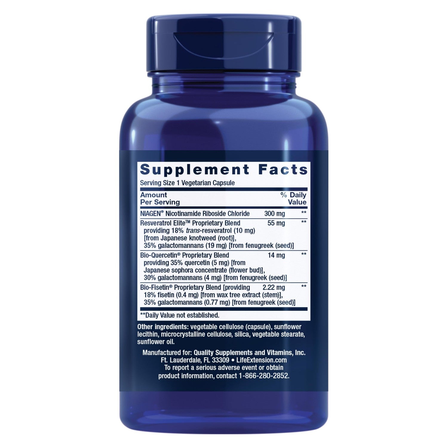 Life Extension NAD+ Cell Regenerator™ and Resveratrol Elite™*, nicotinamide riboside, Trans-resveratrol, quercetin, Fisetin, Heart Health, Healthy Aging, Vegetarian, Non-GMO, Gluten Free, 30 Capsules