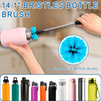 Bottle Brush Cleaning Set - Multi Cup Brush, Water Bottle Cleaner, Crevice Cleaning Brush Pipe & Tube Brushes for Tight Spaces, Grout Brush Cleaner Brush Long Straw Cleaner Brush