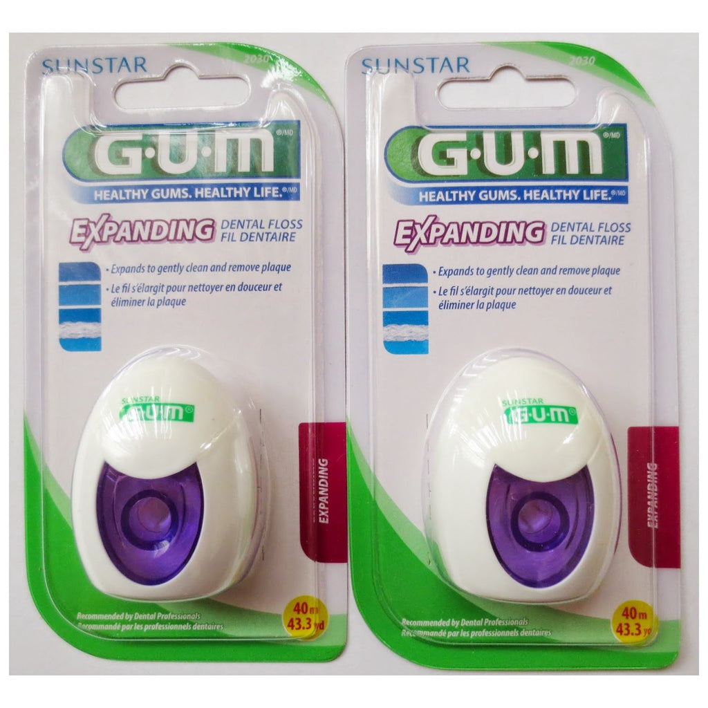 GUM Expanding Dental Floss 2030 43.3 Yd (Pack of 2)