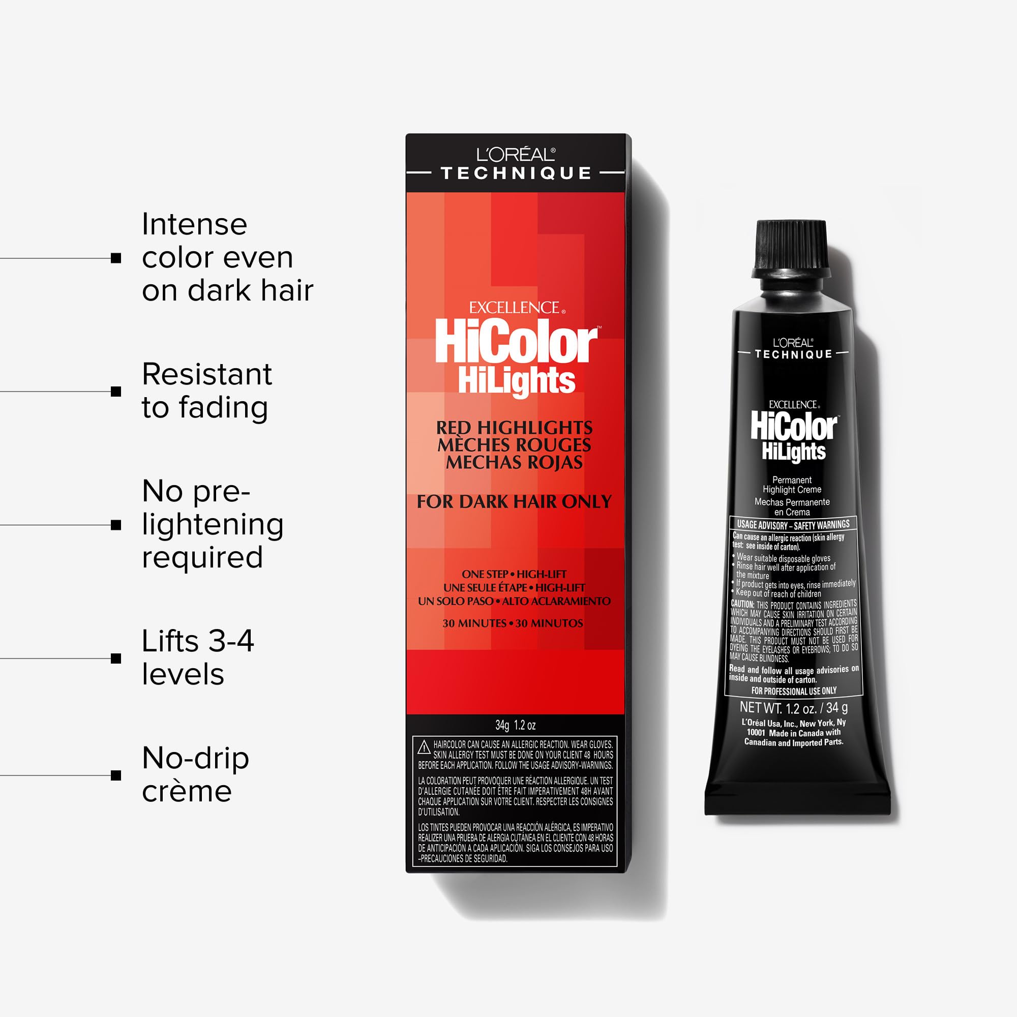 L'Oréal Technique HiColor Red HiLights Permanent Hair Color