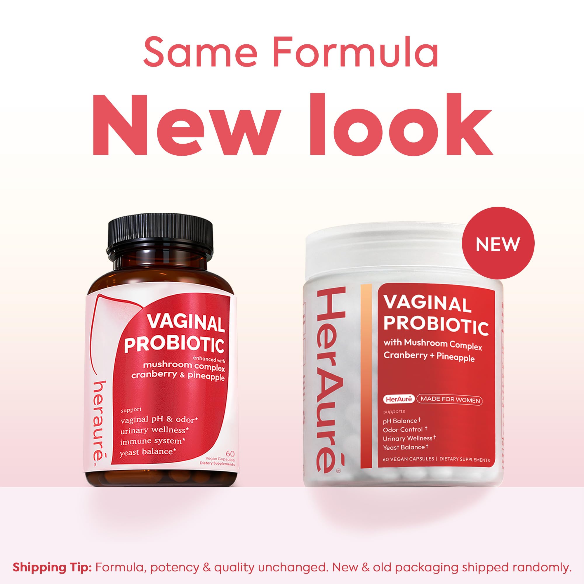 HerAure Vaginal Probiotics for Women -PH Balance,Yeast Balance,60CT | Healthy Vaginal Odor, Vaginal Flora, Women Probiotics and Prebiotics,Immune Support - Prebiotics & Lactobacillus Probiotic