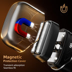 Mbzoey Electric Foil Shavers for Men: IPX7 Waterproof - Magnetic Cover | Mini Razor for Travel - Face Shaver with LED Display & USB-C Fast Charge - Micro-Comb Technology & Precision Blades
