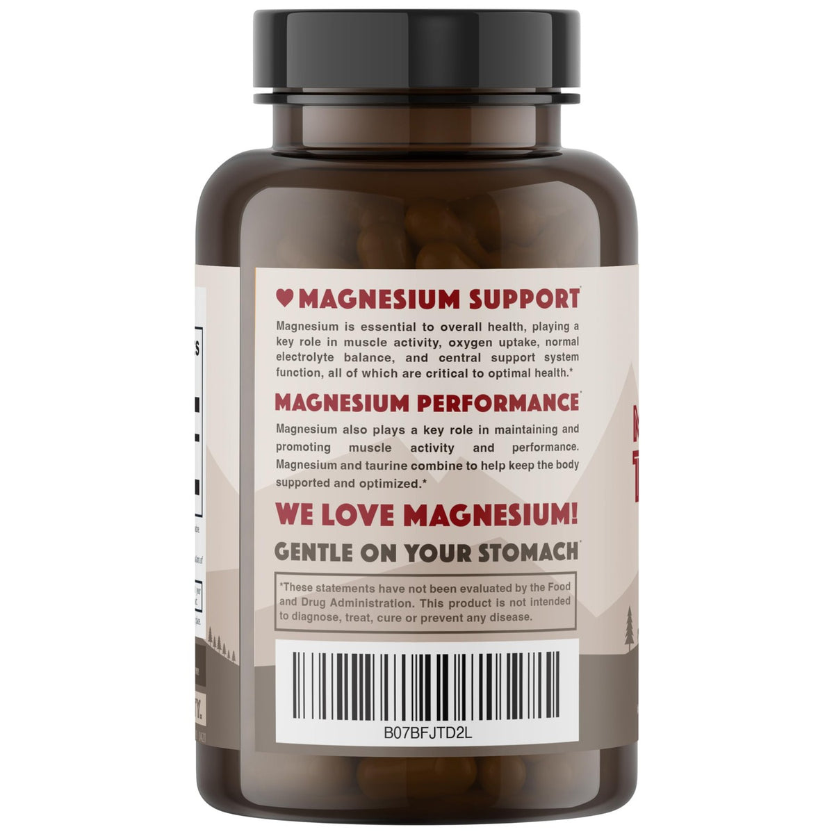 Natural Rhythm Magnesium Taurate 750mg, 150mg Elemental, 120 Capsules