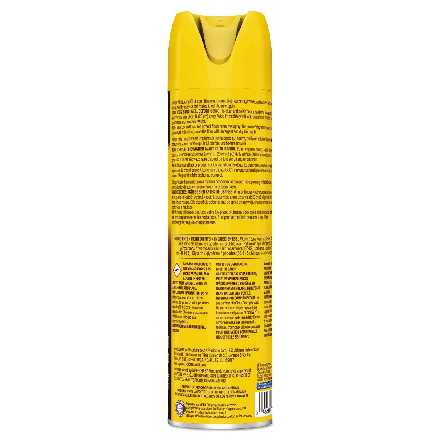 Buy now SC Johnson Pledge Furniture Polish, Revive Moisturizing Oil, 14.2 oz Can, Pack of 1 at indiglob india