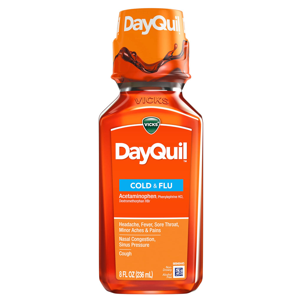 Buy now Vicks DayQuil Cold & Flu Relief Liquid 8 fl oz (OLD) at indiglob india