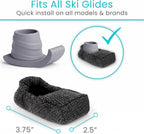 Vive Walker Ski Glide Covers (4 Pack)- Folding Walker Accessories, Upgraded