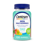Centrum MultiGummies for Men 18 and Over, 100 Count | Contains Vitamin D3, B Vitamins and Antioxidants, Gluten Free, Non-GMO Ingredients, GLP-1 Support