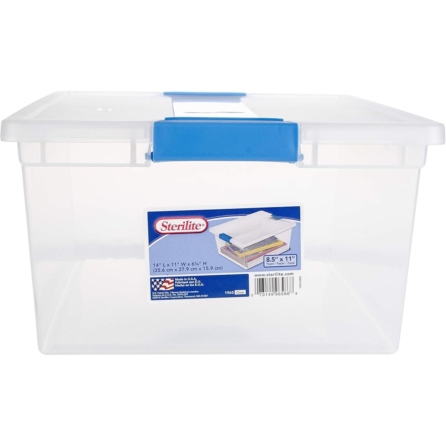 Buy now Sterilite 4-Pack Clip Box, Stackable Clear Plastic Bins with Latching Lids, Deep - Writing, Arts or Crafts Supplies Storage Containers for Home, Office, Classroom and Workshop Organization Deep 1 Pack at indiglob india