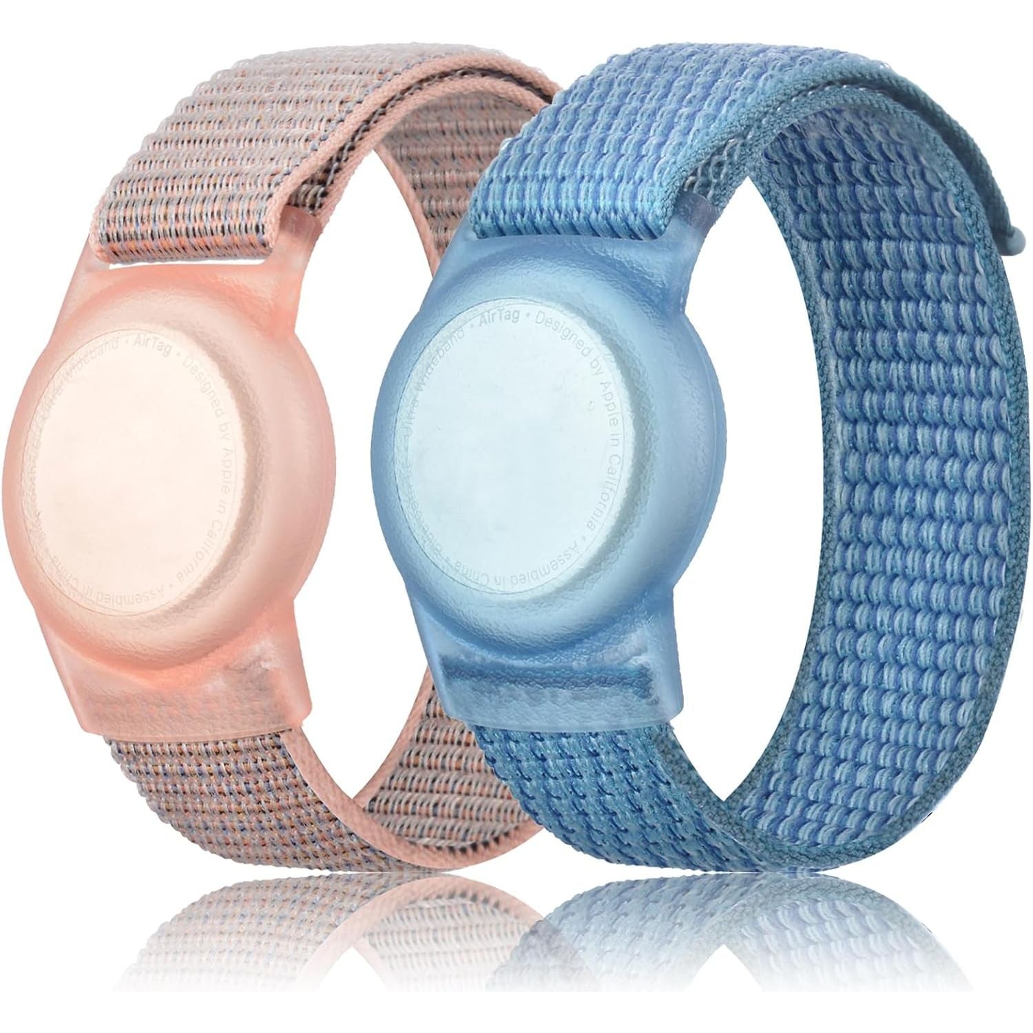 Buy now Kids Wristband Compatible with Apple AirTag, Protective Case for Air Tag GPS Tracker Holder with Nylon Bracelet, Adjustable Anti Lost Watch Band for Toddler Child Elder(Rainbow A) fenlan at indiglob india