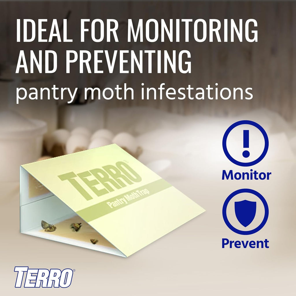 Buy now TERRO T2900 (Pack of 2) Pantry Moth Traps - Traps grain moths, flour moths, meal moths, and seed moths, (Packaging May Vary) at indiglob india