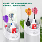 Buy now Mspan Electric Toothbrush Head Cover: Sonic Toothbrush Cap Travel Protector Plastic Brush Pod Protection Clip Case Value Pack at indiglob india